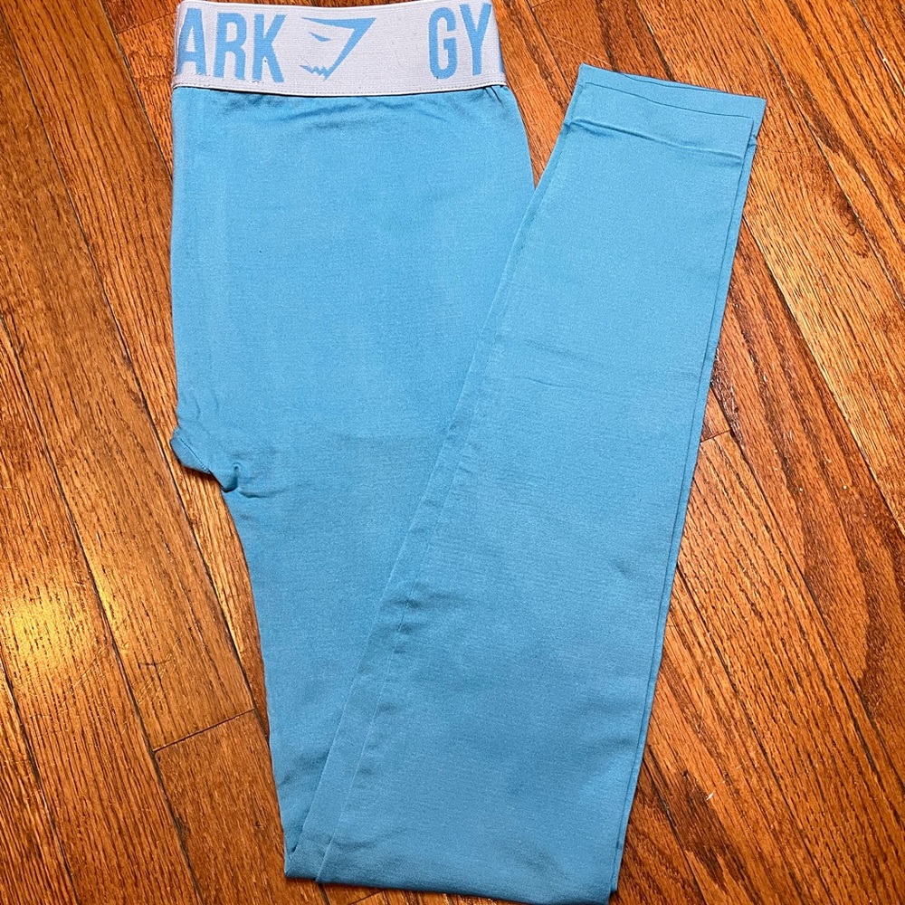 GymShark leggings in a gorgeous blue worn ONCE!!